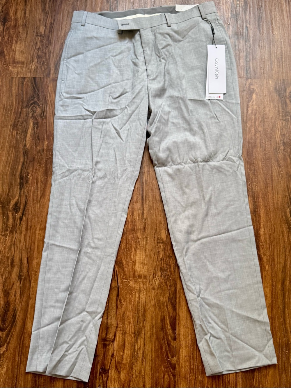 NWT Calvin Klein Men’s Light Gray Dress Pants